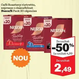 Sorli Nescafe Roastery ristretto espresso o descafeinat oferta