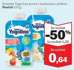 Sorli Nestlé Yogolino poma i maduixa o plàtan oferta