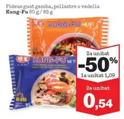 Sorli Kung-Fu fideus gust gamba, pollastre o vedella oferta
