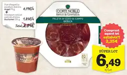 Sorli Argal Plat d'espatlla enceball iberica + surinver tomaquet ratllat amb oli d;oliva oferta