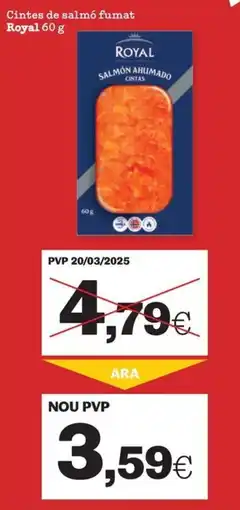 Sorli Royal cintes de salmón fumat oferta