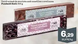 Sorli Fundació Sorli torró xocolata amb ametilles o avellanes oferta