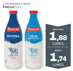 Sorli Pascual llet sencera o semi oferta