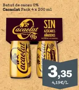 Sorli Cacaolat batut de cacao 0% oferta