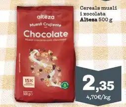 Sorli Alteza muesli crujiente chocolate oferta