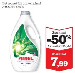 Sorli Ariel detergent líquid original 44 dosis oferta