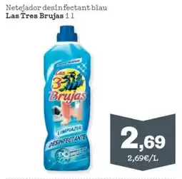Sorli Las Tres Brujas netejador desinfectant blau oferta