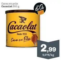 Sorli Cacaolat cacao en polvo oferta