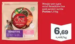 Sorli Purina One mini sensitive one oferta