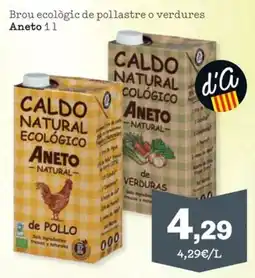 Sorli Aneto caldo natural ecológico de pollo oferta