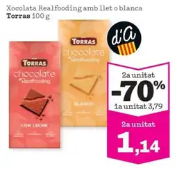 Sorli Torras xocolata realfooding ambllet o blanca oferta