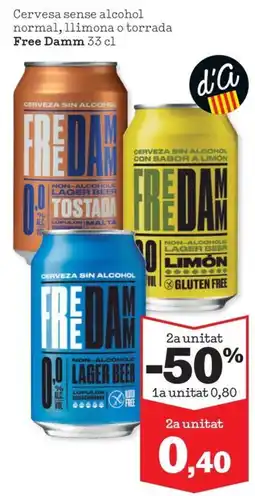 Sorli Free Damm cerveza sin alcohol oferta