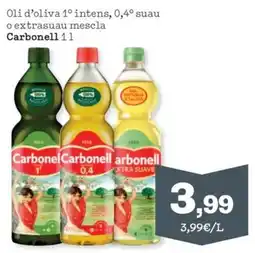 Sorli Carbonell oli d'oliva 1º intens, 0,4º suau o extrasuau mescla oferta