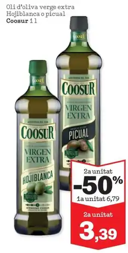 Sorli Coosur oli d'oliva verge extra hojiblanca o picual oferta