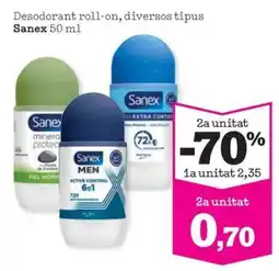 Sorli Sanex desodorant roll-on oferta