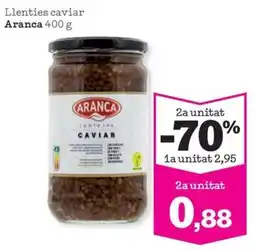 Sorli Aranca lentejas caviar oferta