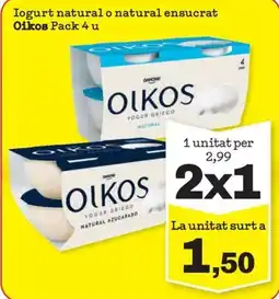 Sorli Oikos yogur griego natural oferta