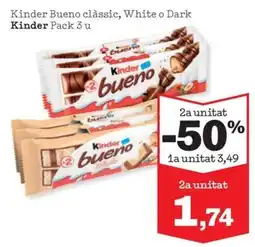 Sorli Kinder Bueno clàssic, White o Dark oferta