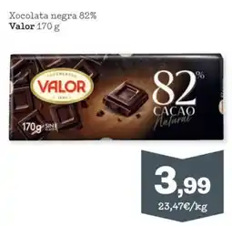 Sorli Valor xocolata negra 82% oferta
