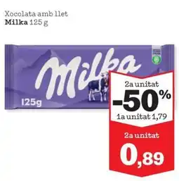 Sorli Milka xocolata amb llet oferta