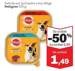 Sorli Pedigree paté de xai-pollastre o bou-fetge oferta