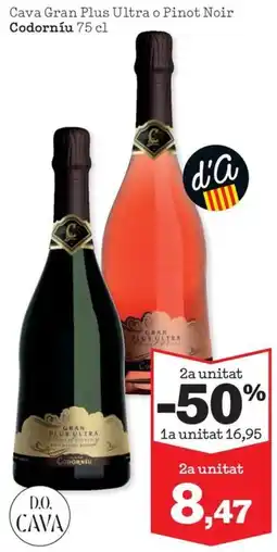 Sorli Codorniu Cava Gran Plus Ultra o Pinot Noir oferta