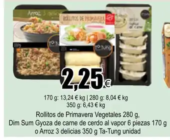 FROIZ Rollitos de Primavera Vegetales 280g oferta