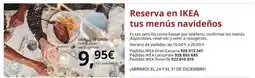 IKEA Ikea - reserva en tus menús navidenos oferta