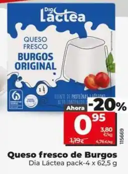 Dia Dia lactea - queso fresco de burgos oferta