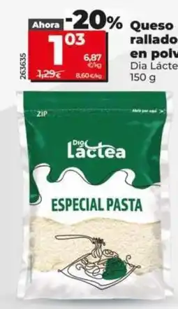 Dia Dia lactea - queso rallado en polvo oferta