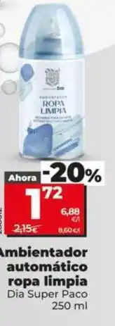 Dia Dia super paco - ambientador automatico ropa limpia oferta