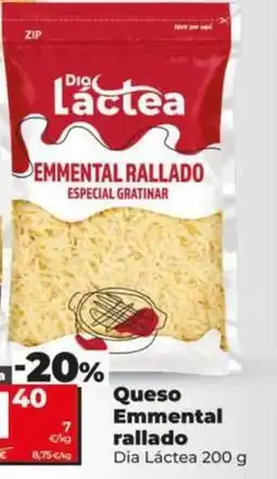 Dia Dia lactea - queso emmental rallado oferta