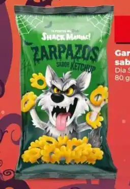 Dia Dia snack maniac - garras de maiz sabor ketchup oferta