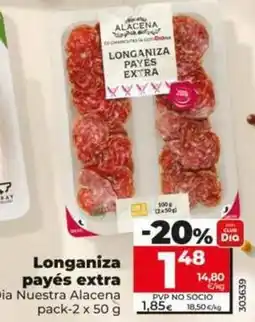 Dia Dia nuestra alacena - longaniza payes extra oferta