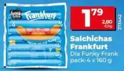 Dia Dia funky frank - salchichas frankfurt oferta