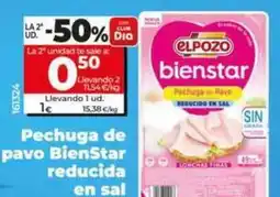 Dia Elpozo - pechuga de pavo bienstar reducida en sal oferta