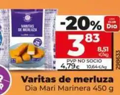 Dia Dia mari marinera - varitas de merluza oferta