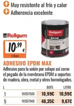 Obramat Rollgum adhesivo epdm max oferta