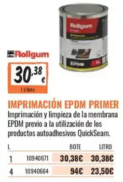 Obramat Rollgum imprimación epdm primer oferta