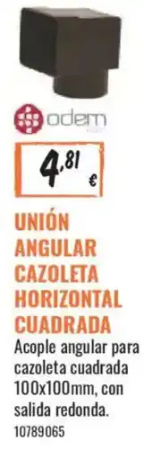 Obramat Odem unión angular cazoleta horizontal cuadrada oferta