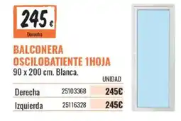 Obramat Balconera oscilobatiante 1hoja oferta