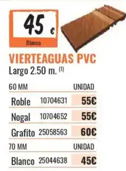 Obramat Vierteaguas pvc oferta