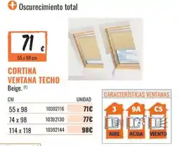 Obramat Cortina ventana techo oferta