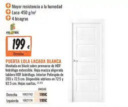 Obramat Puerta lola lacada blanca oferta