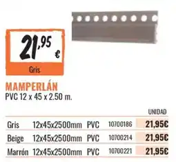Obramat Mamperlán PVC 12 x 45 x 2.50 m. oferta