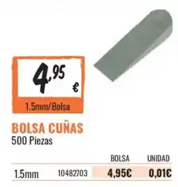 Obramat Bolsa cuñas oferta