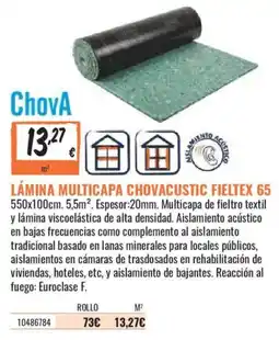Obramat ChovA lámina multicapa chovacustic fieltex 65 oferta