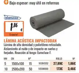 Obramat danosa lámina acústica impactodan oferta