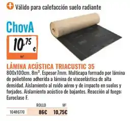 Obramat Chova lámina acústica triacustic 35 oferta