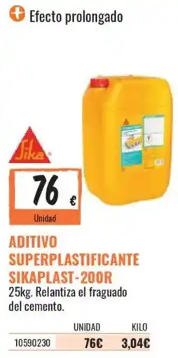 Obramat Sika aditivo superplastificante sikaplast-200r oferta